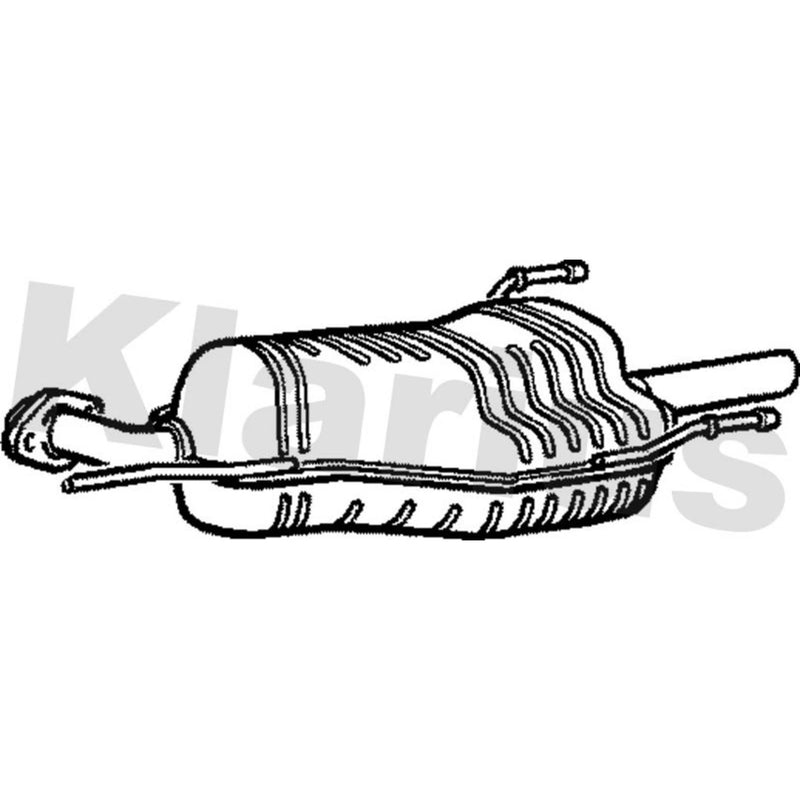 Klarius Box With Tail Pipe Rear GM533T