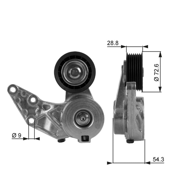 Gates Auxiliary Belt Tensioner T38208