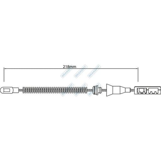 Apec Handbrake Cable Left Rear BBC3469