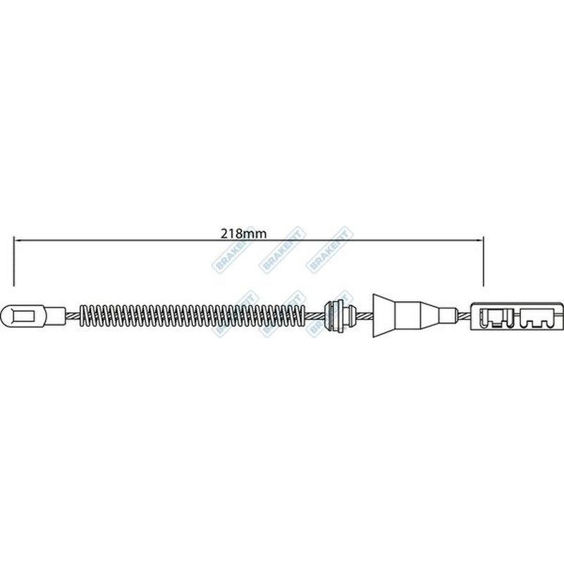 Apec Handbrake Cable Left Rear BBC3469