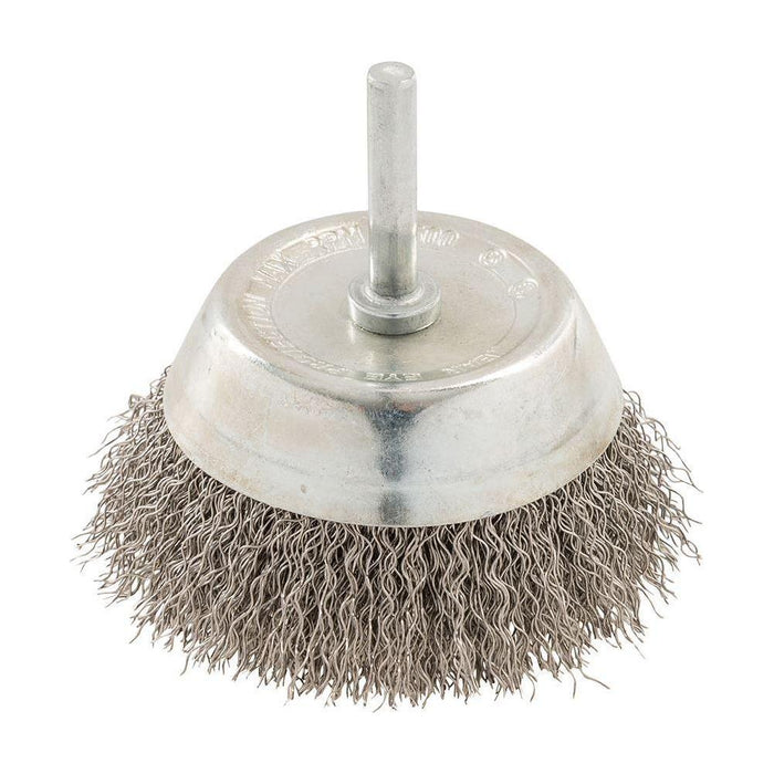 Silverline Rotary Stainless Steel Wire Cup Brush 75mm Silverline  - Town Parts