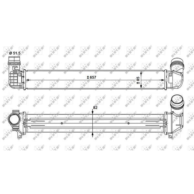 NRF Intercooler (Charge Air Cooler) 30916