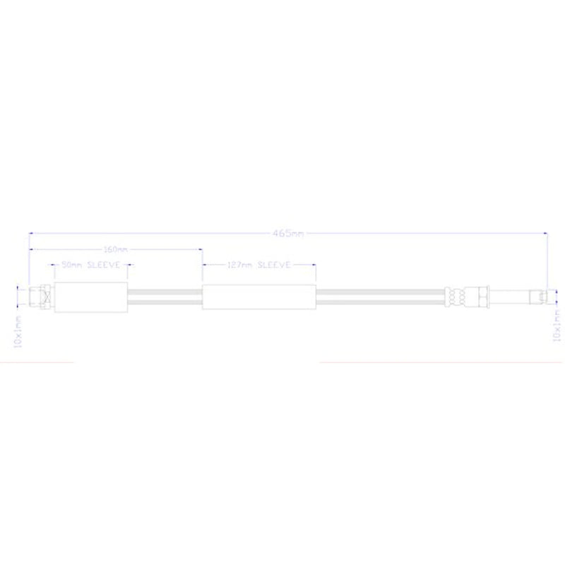 Juratek Brake Hydraulic Hose Line Rear JBH1397