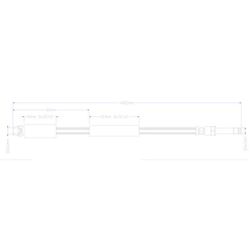 Juratek Brake Hydraulic Hose Line Rear JBH1397