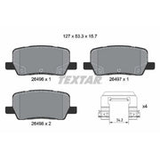 Textar Rear Brake Pad Set 2649601