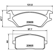 Mintex Front Brake Pad Set MDB1145