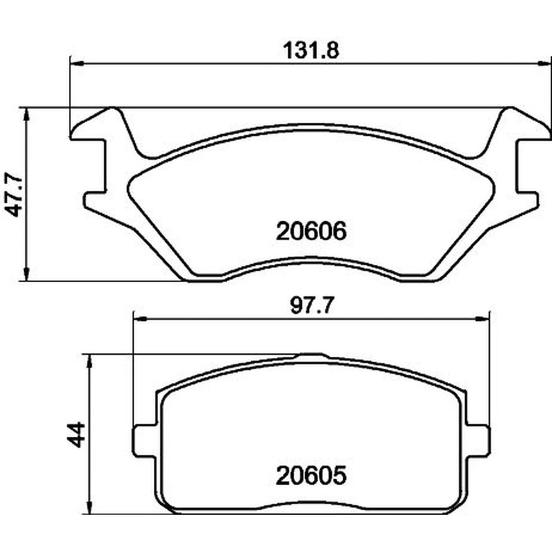 Mintex Front Brake Pad Set MDB1145