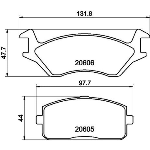Mintex Front Brake Pad Set MDB1145