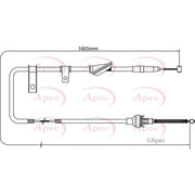 Apec Handbrake Cable Left Rear CAB1265