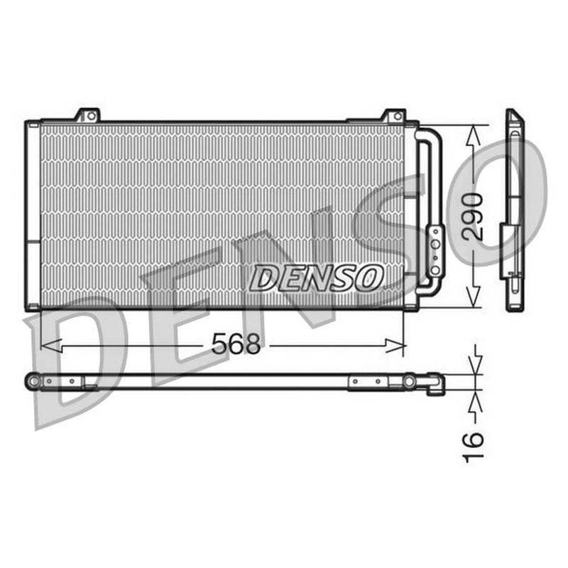 Denso Air Conditioning Condenser DCN24001
