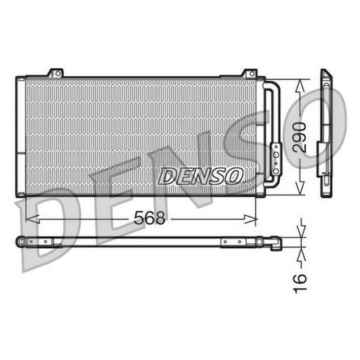 Denso Air Conditioning Condenser DCN24001