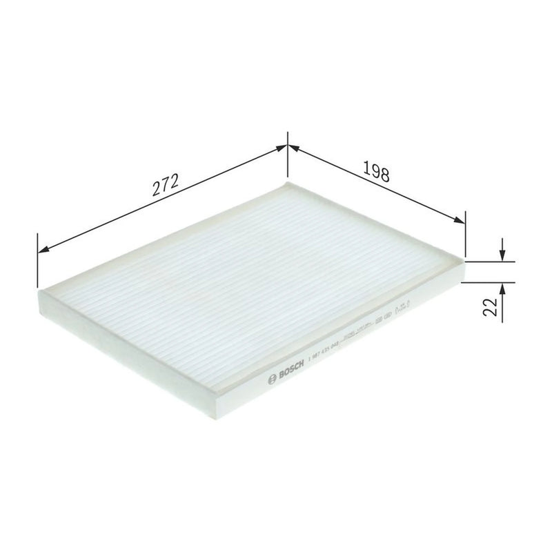Bosch Cabin Air Filter (Pollen Filter) Engine Compartment 1 987 435 048
