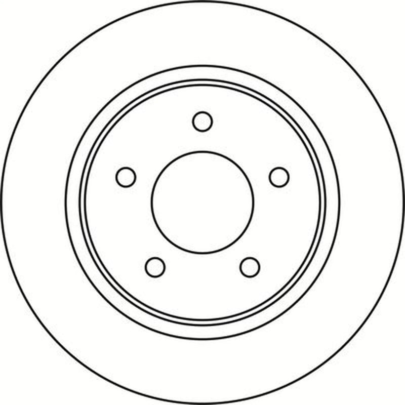 Abtex 2 x Solid Rear Brake Discs BD1831S