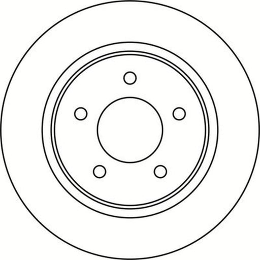 Abtex 2 x Solid Rear Brake Discs BD1831S