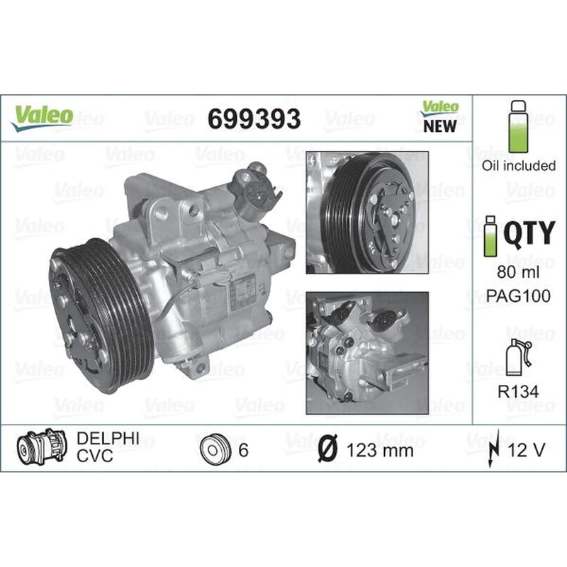 Valeo Air Conditioning Compressor 699393