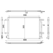 Mahle Air Conditioning Condenser AC 812 000S