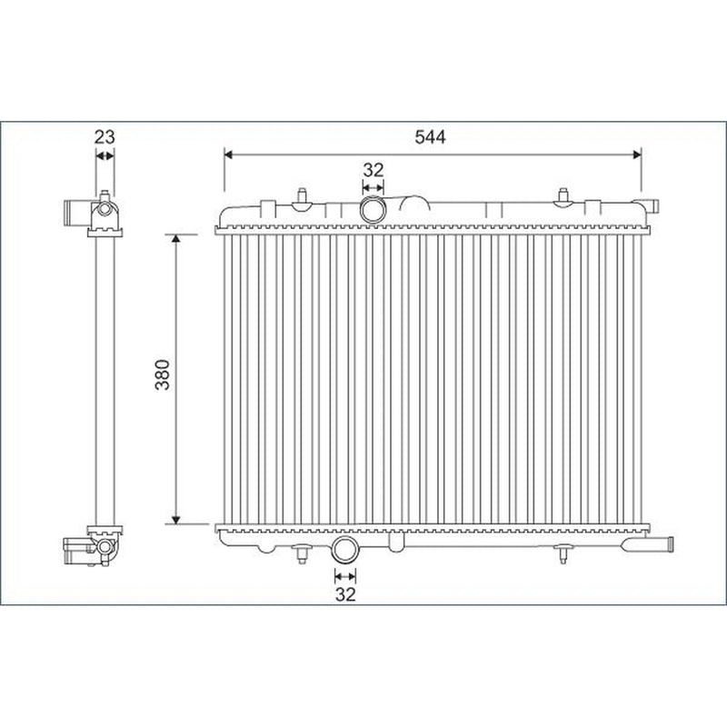 Valeo Engine Radiator 701124
