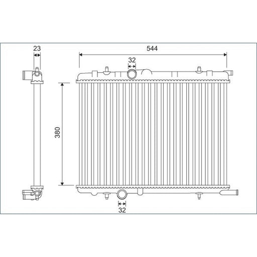 Valeo Engine Radiator 701124