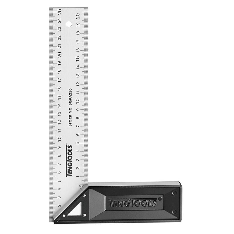 Teng Tools Try Square 200mm Stainless Steel & Aluminium