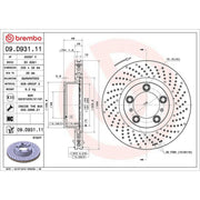 Brembo 2 x / Front Brake Discs 09.D930.11