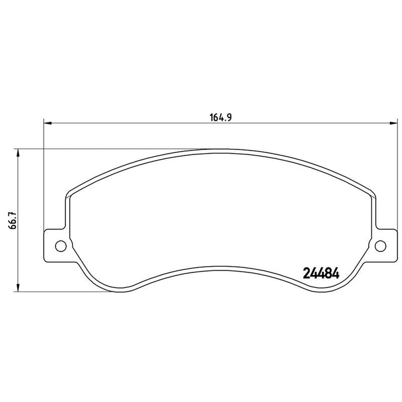 Brembo 4 x Front Brake Pad Set P85115