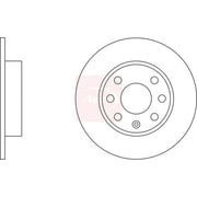 Apec 2 x Solid Front Brake Discs DSK159