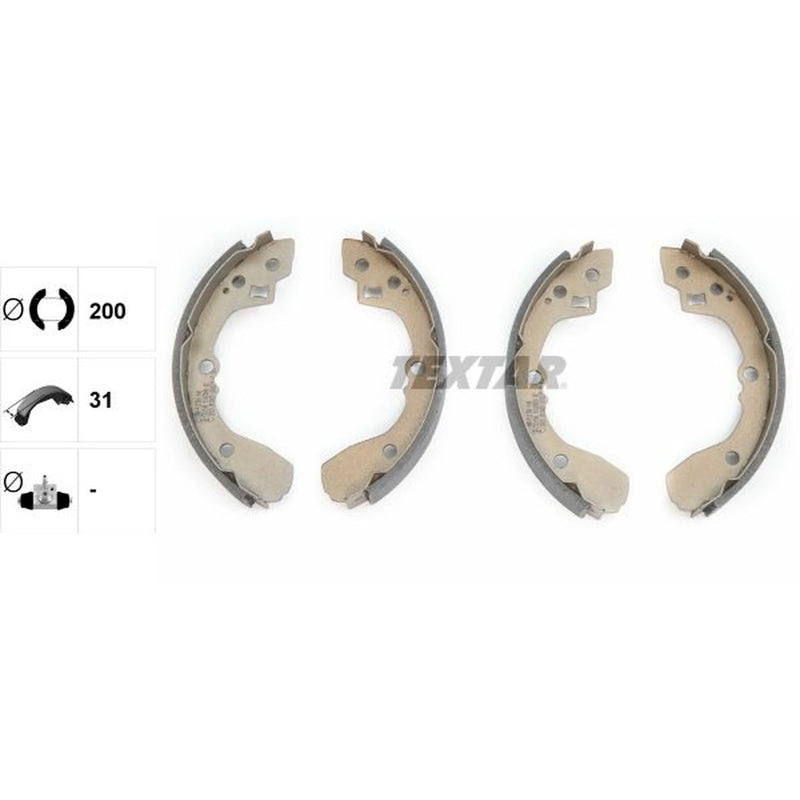 Textar Brake Shoe Set Axle Kit 91065000
