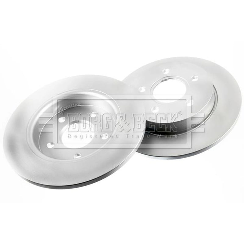 Borg & Beck 2 x Solid Rear Brake Discs BBD4476