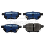Borg & Beck 4 x Rear Brake Pad Set BBP2086