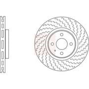 Apec 2 x Vented Rear Brake Discs DSK2726