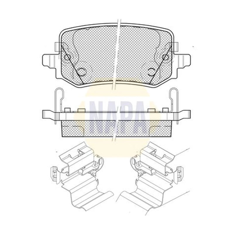 NAPA Rear Brake Pad Set NBP1935