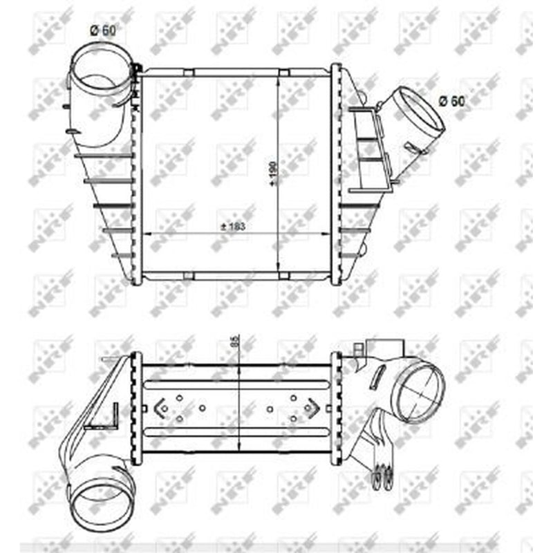 NRF Intercooler (Charge Air Cooler) 30848