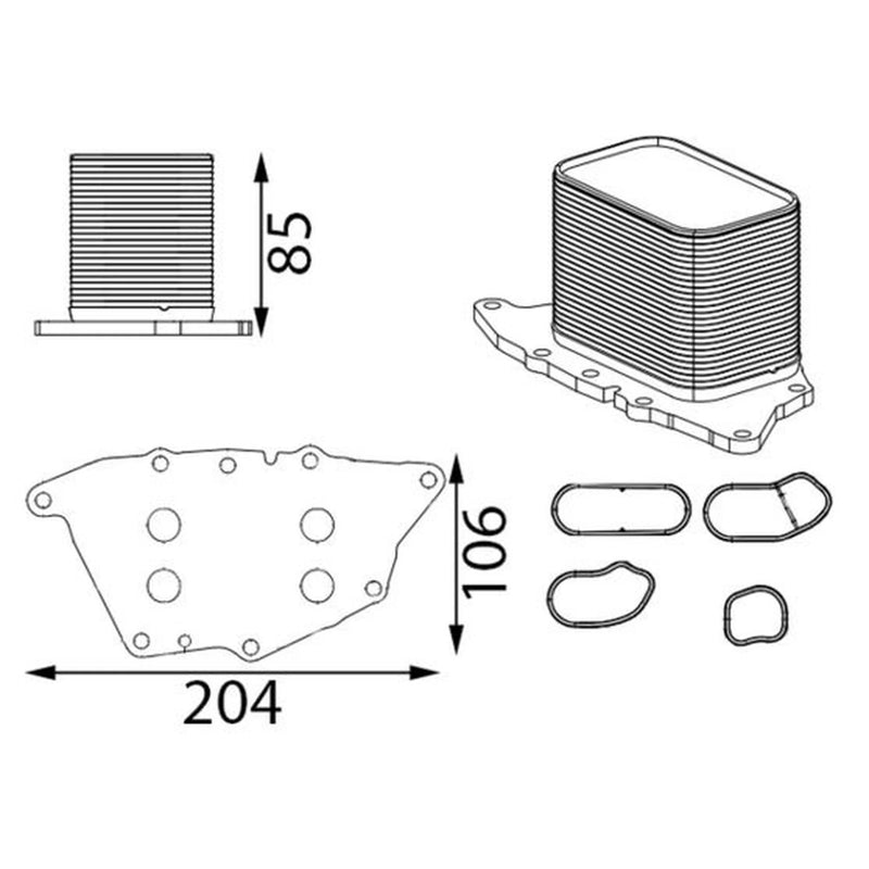 Mahle Engine Oil Cooler CLC 435 000S