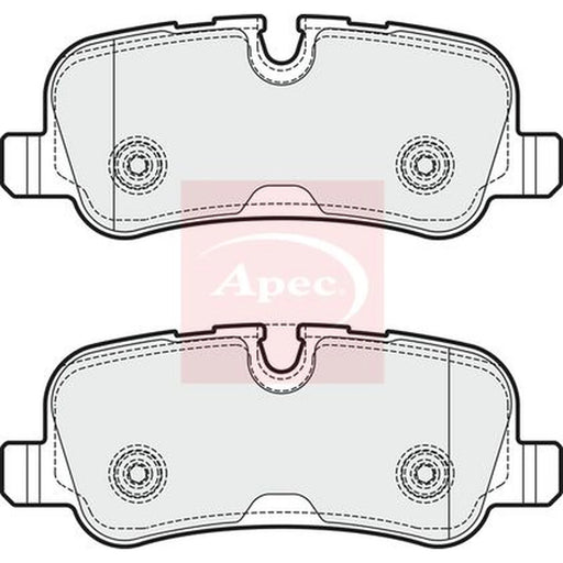 Apec Rear Brake Pad Set PAD1733