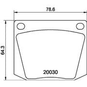Mintex Front Brake Pad Set MGB525