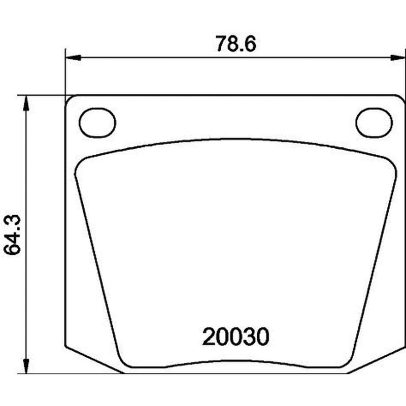 Mintex Front Brake Pad Set MGB525