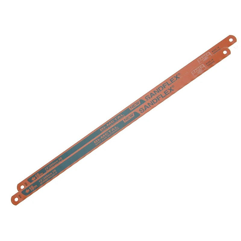 Bahco 3906 Sandflex® Hacksaw Blades 300mm (12in) x 18 TPI (Pack 2)