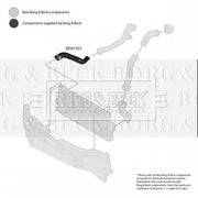 Borg & Beck Intercooler Turbo Charge Air Hose BTH1707