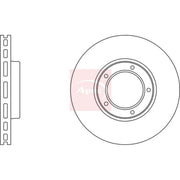 Apec 2 x Vented Front Brake Discs DSK658