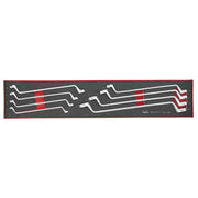 Teng Tools Spanner Set FOAMX4 8 Pieces CrV Metric