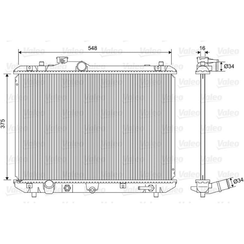 Valeo Engine Radiator 701587
