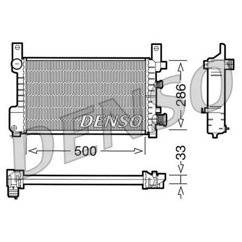 Denso Engine Radiator DRM10037