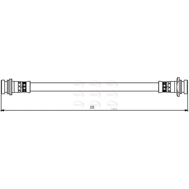 Apec Brake Hydraulic Hose Line Rear HOS3821