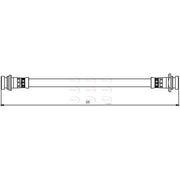 Apec Brake Hydraulic Hose Line Rear HOS3821