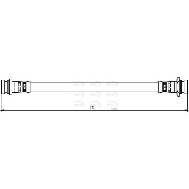 Apec Brake Hydraulic Hose Line Rear HOS3821