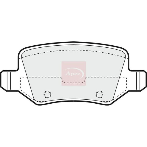 Apec Rear Brake Pad Set PAD1214