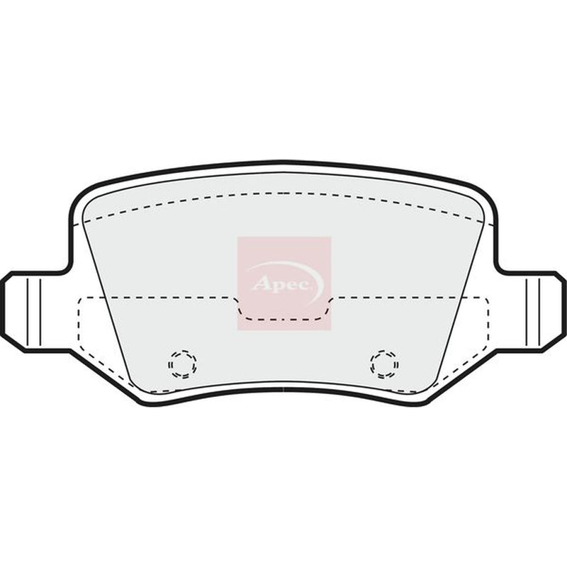 Apec Rear Brake Pad Set PAD1214