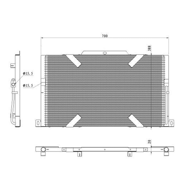 NRF Air Conditioning Condenser 350489