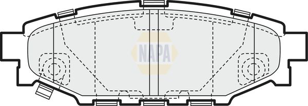 NAPA Front Vented & Rear Vented Brake Discs & Pads fits SUBARU TOYOTA
