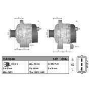 Denso Car Alternator 12V DAN948